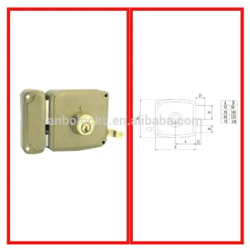 fixed cylinder puller door lock