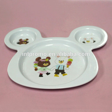 Children's cartoon melamine plate
