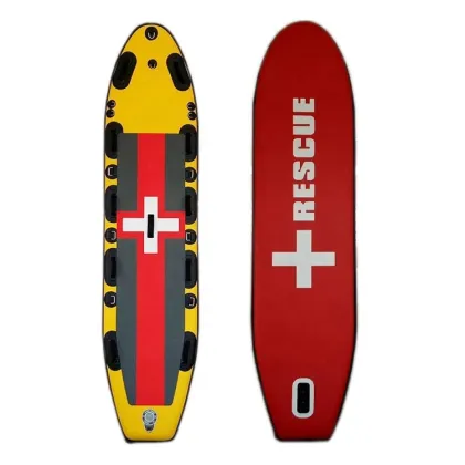 Quality Rescue Board: Inflatable SUP Paddleboard for Surf and Lifeguard Use