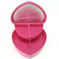 Plastic heart shaped storage box