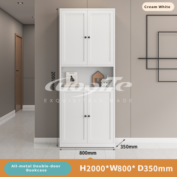 Durable All-Steel Double-Door Bookcase