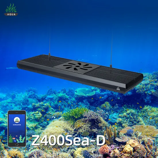 Hot Sale Z400SEA APP WiFi Intelligent LED Aquarium Light with Storm Simulation for Coral Reef Tanks