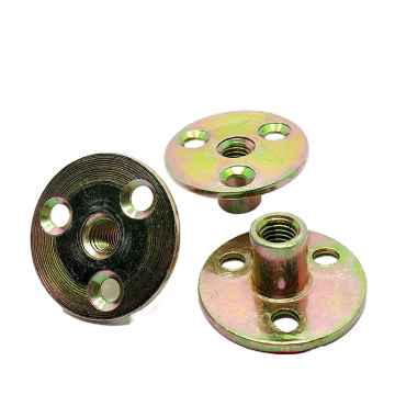 Hot Sale Zinc-Plated Steel Plate with M10 Round Base and Three Holes - T Nuts