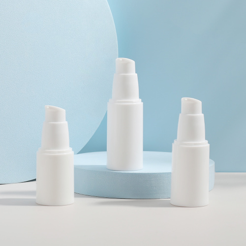 Hot Sell Serum Pump Bottle Round Plastic White Airless Pump Bottles 20ml 25ml Manufactory