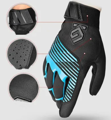 Men`s breathable winter thermal cycling gloves