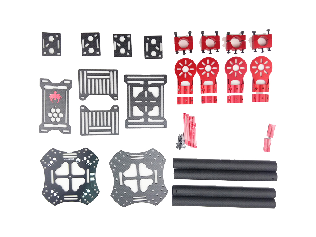 400mm 450mm mini Quad Multicopter Frame Kit PCB Version with Carbon Fiber Landing Gear for FPV Quad Gopro Gimbal Upgrade Recommend build with 3310/2810 Brushless Motor and 10