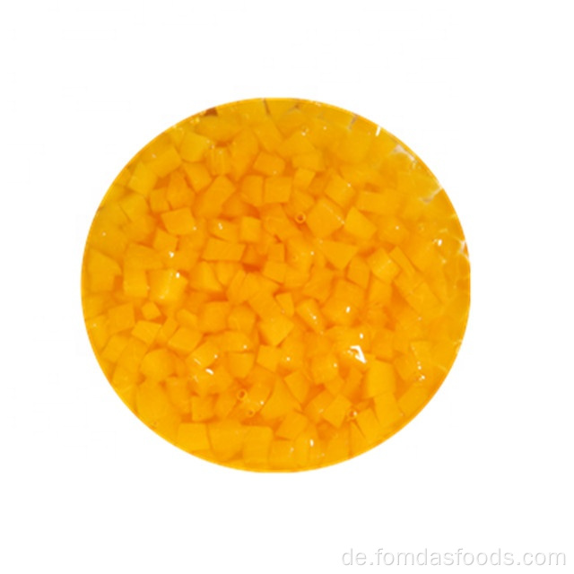 Gelbe Pfirsich kleine Würfel in A10 können