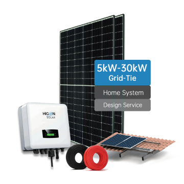 Mono Black Solar System: 10kw-20000W Grid Tied Solar Power System for Roof Installation