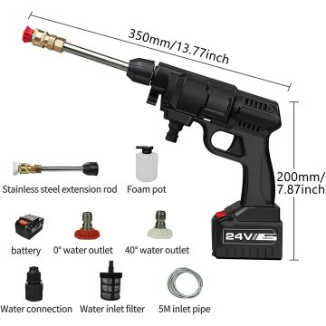 24V 450psi Arabalar, çitler, havuz siding yıkaması için uygun