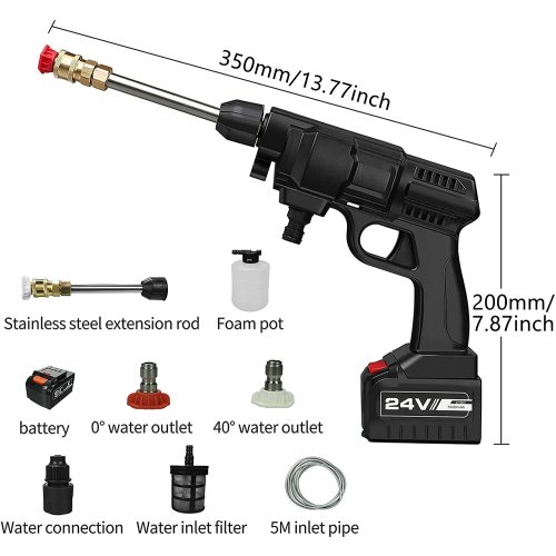 24V 450PSI Suitable for Washing Cars,Fences,Pool Siding