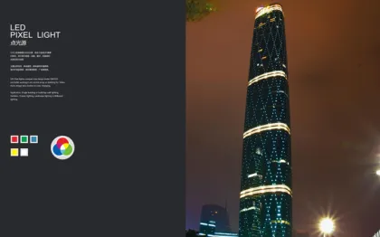 Landscape pixel lights for amusement parks