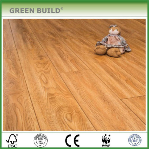 Decoration wax waterproof parquet laminate flooring 12mm