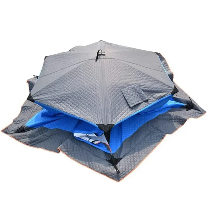 ਠੰਡੇ ਮੌਸਮ ਲਈ 6-ਪੈਨਲ ਸਰਦੀਆਂ ਦੀ ਬਰਫ ਫੜਨ ਤੰਬੂ