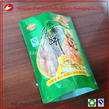 plastic Stand up pouches with clear window for food packaging