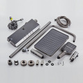 Wall Mounted Digital Display Waterfall Bathroom Shower Set