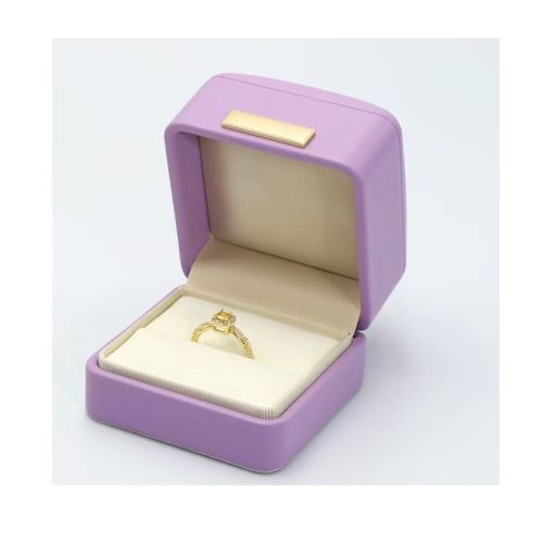 Microfiber PU Leather Square Displaying Diamond Jewelry Box