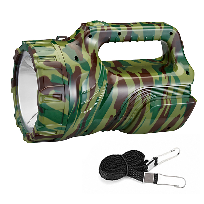 Portable Built-in Hidden Plug LED Rechargeable Searchlight