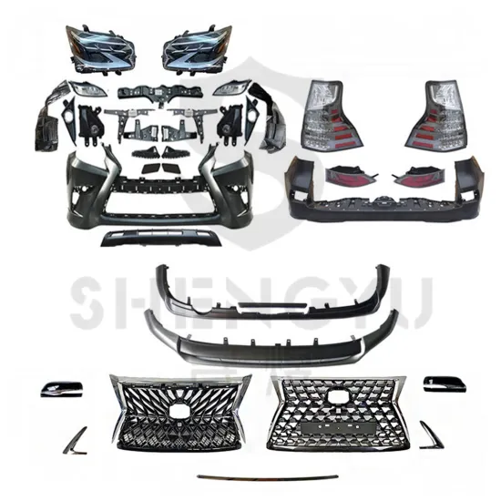 Upgrade Bumper Grille, Headlights, Taillights, Mirrors, and Front Lip for Lexus GX460 2010-2019 to 2020 Style
