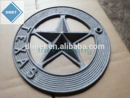 Cast iron stars home decoration