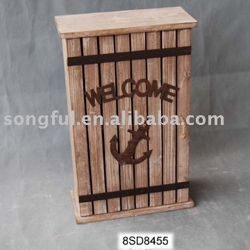 wooden key box