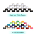 50pcs colorido hilo de algodón de costura con caja de almacenamiento