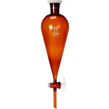 Entonnoir séparé en verre ambre avec stopcock 1000 ml