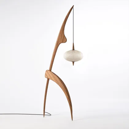 Nordic Simple Design Wood Floor Lamp