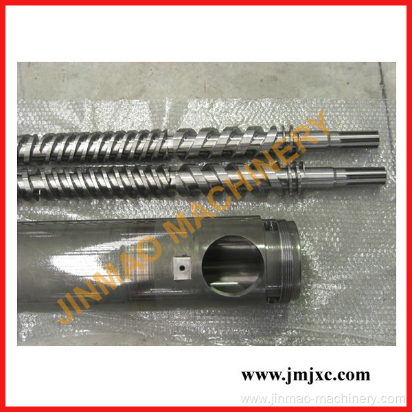 parallel double barrel screw for pvc pipe extrusion machine