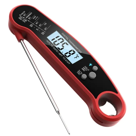 Professional Stainless Steel Digital Kitchen Oven Thermometer with Instant Read Feature for Accurate Meat and Barbecue Temperature Measurement