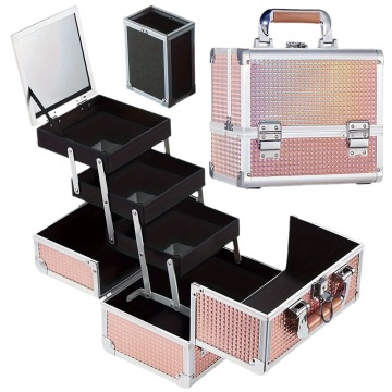 Waterproof LED Mirror Makeup Box: Portable, Multifunctional, and Perfect for Travel and Camping