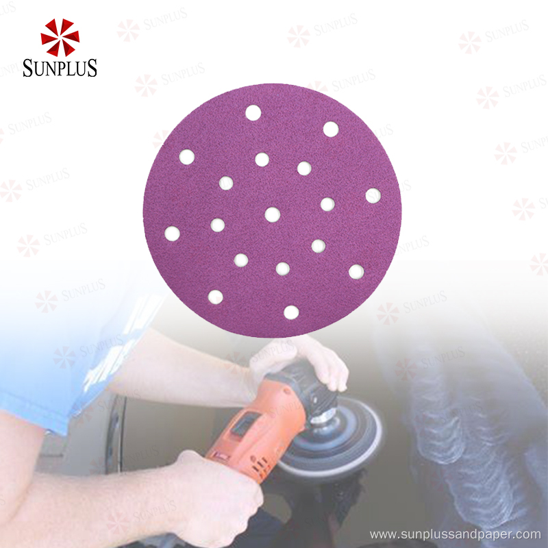 6hole Sanding Disc Dry Hook & Loop Sandpaper