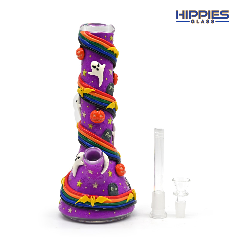 Polymer Clay Beaker Bong กับ Rainbow Ghost คุณภาพสูง Polymer Clay