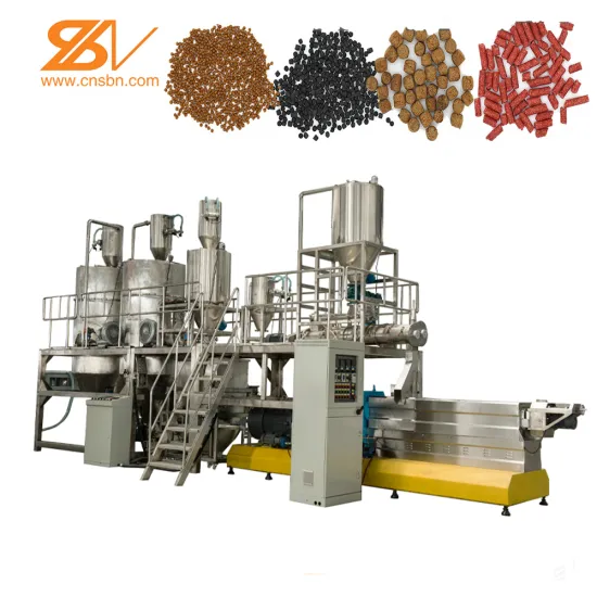 Twin Screw Floating Fish Feed Extruder Production Line