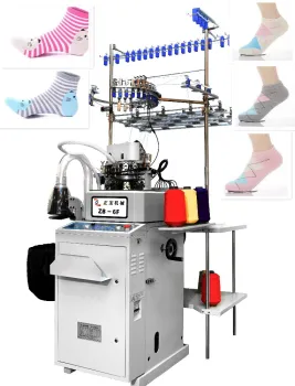 6F computer  jacquard socks knitting machine