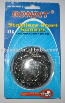stainless steel scourer, cleaning ball, scrubber