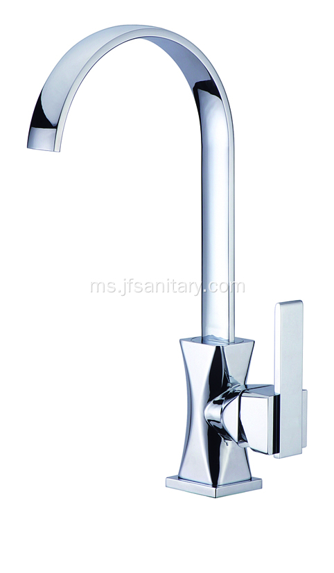 Kualiti Faucet Brass Kitchen Sink Mixer Ketik Swivel