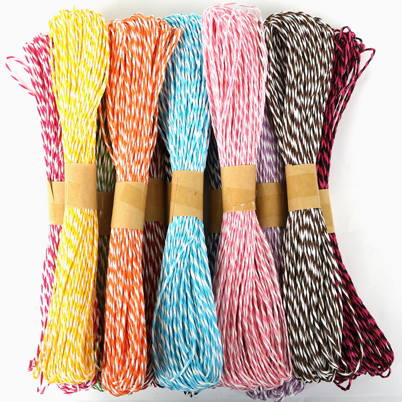 Colorful Twisted Cord Paper Twine with Competitive Price