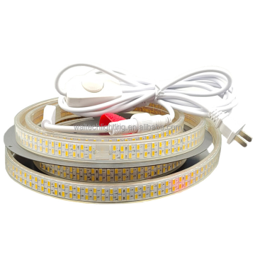 110V 2 Lines LED High Brightness Outdoor Waterproof Rope Light for Camping