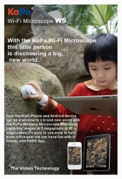 Wi-fi Usb Digital Microscope Can Work With Ipad , Android Pc W5