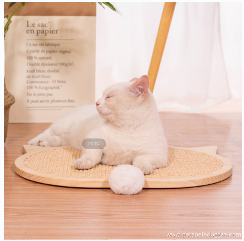 wood cat scratching board with fixed suction cup