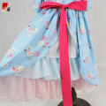 spring girls dress twirly blue floral dresses