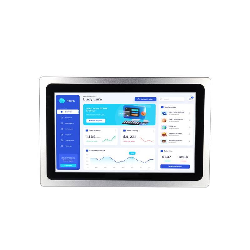 256G Windows embedded all in one industrial pcs