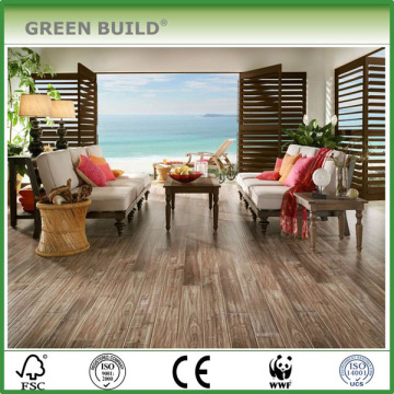 Glossy Walnut Laminate Wood Flooring Flooring