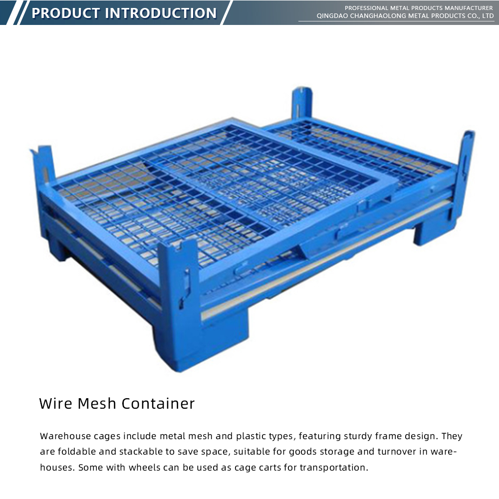 Heavy-Duty Galvanized Wire Mesh Pallet Box X