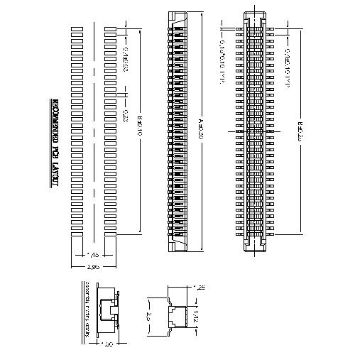 0.4mm Board to Board connector,male, mating Height=1.00mm BB0.4M-1.0XXX02