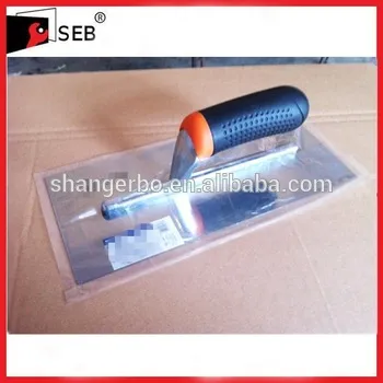 Stainless steel venetian plaster trowel