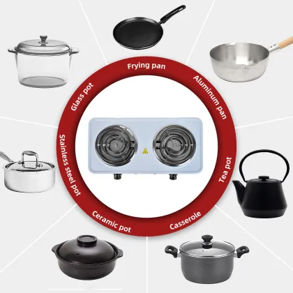 Durable Black Electric Coil Plate Burner