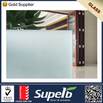 Commercial Building Used Clear Frosted Glass For Doors