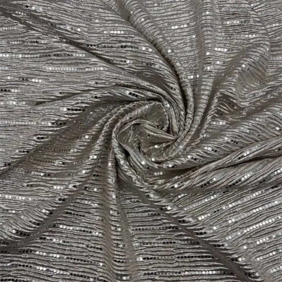 Hot Stamping and Crepe Fabirc for Dress