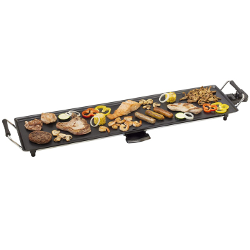 SALDNES Smokeless Electric Grill: Stainless Steel Barbecue with Nonstick Frying Pan